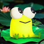 Led veilleuse grenouille pour enfants. veilleuse b�b� rechargeable en silicone avec interrupteur tactile, ...