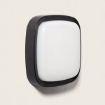 Applique murale ext�rieure led 12w �clairage carr� noire beilen noir