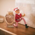 Bocal en verre led firefly brun