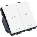 Bouton - poussoir pour volets roulants automatiques avec fl�ches modern blanc