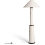 Lampadaire bois et tissu lombe blanc Lampadaire bois et tissu lombe blanc