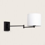 Lampe murale articul�e m�tal wonden blanc