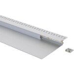 Ledkia - profil aluminium intgration pltre / placo pour ruban led jusqu' 12 mm aluminium 2 m blanc ...
