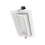 Efectoled - downlight led 40w rectangulaire orientable osram cct 120 lm / w coupe 210x125 mm s�lectionnable ...