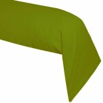 Lefebvre textile - une taie de traversin vert pomme