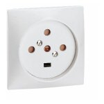 Legrand ? prise de courant 4p + tp 20a 380v ? installation encastr�e avec volets de s�curit� ? norme ...