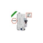 Legrand - lot de 5 / / dnx3 disjoncteur 16a auto ph + n courbe c 4. 5ka 230v - 406783