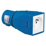 Legrand - adaptateur industriel et domestique 2p + t livr� mont� 052100