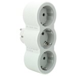 Bloc multiprises legrand 694518 / 3 prises / blanc et gris.