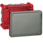 Legrand - boite de dérivation étanche 155 x 100 x 55 mm plexo gris et rouge Legrand - boite de dérivation étanche 155 x 100 x 55 mm plexo gris et rouge