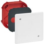 Legrand - boîte de dérivation pour maçonnerie avec couvercle et vis - 120x120x40mm Legrand - boîte de dérivation pour maçonnerie avec couvercle et vis - 120x120x40mm