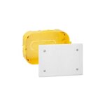 Legrand - boîte de dérivation pour plâtre avec plaque et vis - 160x105 prof. 40mm Legrand - boîte de dérivation pour plâtre avec plaque et vis - 160x105 prof. 40mm