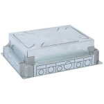 Bote d'encastrement chape bton auto - ajustable pour bote de sol standard ou affleurante 8 modules ...