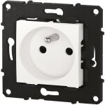 Bticino - prise de courant altge 16a bornes automatiques - finition neige