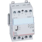 Legrand - contacteur de puissance cx bobine 230v 4 ples 250v 63a contact 4f 3 modules 412556