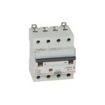 Disjoncteur diffrentiel monobloc dx6000 10ka arrive haute et dpart bas  vis 4p 400v - 25a - typeac ...