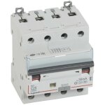 Disjoncteur diffrentiel monobloc dx3 10ka arrive haute dpart bas  vis 4 ples 400v 25a type f 30ma ...