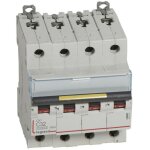 Legrand - disjoncteur dx10000 16ka arrive haute et dpart bas  vis 4 ples 400v 32a courbe c 4 modules ...