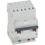 Disjoncteur dx4500 6ka arrive haute et sortie basse bornes  vis tripolaire 400v 25a courbe c 3 modules ...