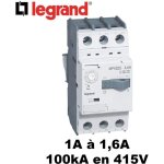 Legrand - disjoncteur moteur magntothermique mpx32s rglage thermique 1a  1, 6a pouvoir de coupure ...