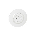 Legrand - prise de courant 2p + t surface dooxie 16a avec plaque ronde blanche
