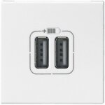 Prise double usb type - a mosaic 3a 2 modules - blanc - legrand