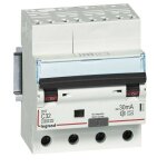 Disjoncteur diff�rentiel monobloc dx6000 10ka arriv�e haute automatique d�part bas � vis 4p 400v 32a ...