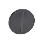 Enjoliveur troit gris graphite 1 touche pour interrupteur va - et - vient ou poussoir simple celiane ...