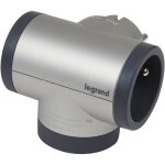Fiche biplite rotative avec 2 prises 2p + t latrales 16a 3680w et prise usb type - a et type - c - alu ...