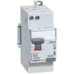 Interrupteur differentiel bipolaire - 2p - type a 30ma arrive / dpart haut auto 40a - legrand