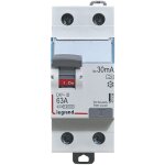 Interrupteur diffrentiel bipolaire - 2p - type a 30ma arrive haut / dpart bas 63a - legrand