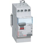 Interrupteur diffrentiel bipolaire - 2p - type ac 30ma arrive haut / dpart haut 25a - legrand