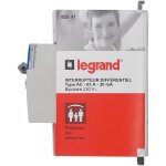 Interrupteur différentiel bipolaire - 2p - type ac 30ma arrivée haut / départ bas 63a - legrand Interrupteur différentiel bipolaire - 2p - type ac 30ma arrivée haut / départ bas 63a - legrand