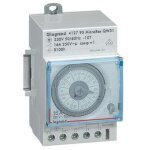Legrand - interrupteur horaire analogique modulaire programmable manuel hebdomadaire - cadran vertical ...