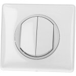C�liane interrupteur double ou v / vt blanc yesterday complet - legrand