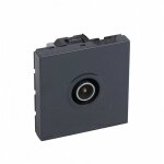 Mosaic prise tv simple anthracite legrand 079182
