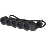 Rallonge multiprise extra - plate �quip�e de 5 prises 2p + t 16a 3680w avec cordon longueur 1, 5m - noir ...