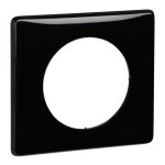 Plaque c�liane - finition laqu� noir - 1 poste - legrand