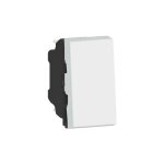 Poussoir ou poussoir inverseur mosaic easy - led 6a 250v 1 module - blanc - 077030l