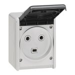 Legrand - prise 2p + t étanche 32a plexo complet ip55 saillie gris (055872) Legrand - prise 2p + t étanche 32a plexo complet ip55 saillie gris (055872)