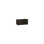 Double prise de courant 2p + t surface mosaic link raccordement lat�ral 4 modules - noir mat legrand ...