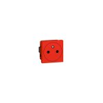 Legrand - prise de courant 2p + t surface mosaic 2 modules avec connexion par bornes automatiques rouge ...