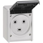 Legrand - prise de courant de puissance avec terre - 32a - ip44 - 2 alv�oles