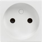 Prise de courant sans terre mosaic 2 modules - blanc - legrand Prise de courant sans terre mosaic 2 modules - blanc - legrand