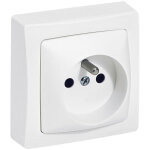 Legrand - prise de courant avec terre appareillage saillie bornes auto blanc (097616)