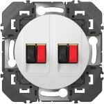 Legrand - prise haut - parleur double dooxie - finition blanc