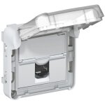 Prise rj45 cat. 6 utp volet ferm legrand plexo gris (composable)