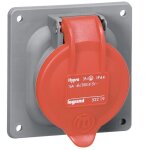 Prise tableau 32 ampres 2p + t ip44 rouge legrand hypra eu 52918