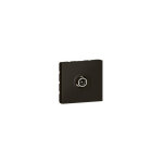 Prise tlvision diamtre 9, 52mm mle mosaic 2 modules noir mat (079182l)