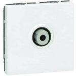 Prise tv legrand mosaic blanc type f